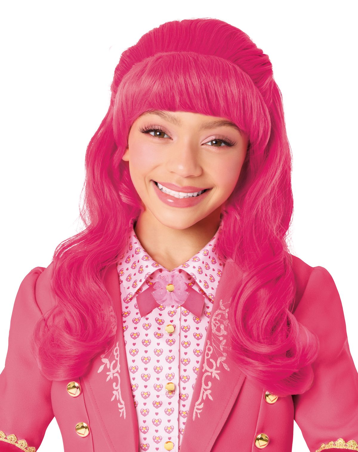 Kids Princess Pink Wig - Descendants: Wicked Wonderland