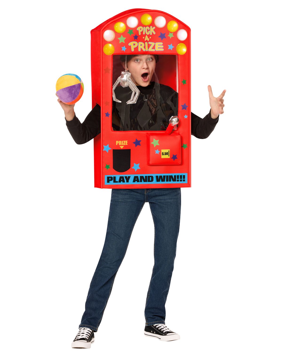 Kids Light-Up Claw Machine 3D Costume