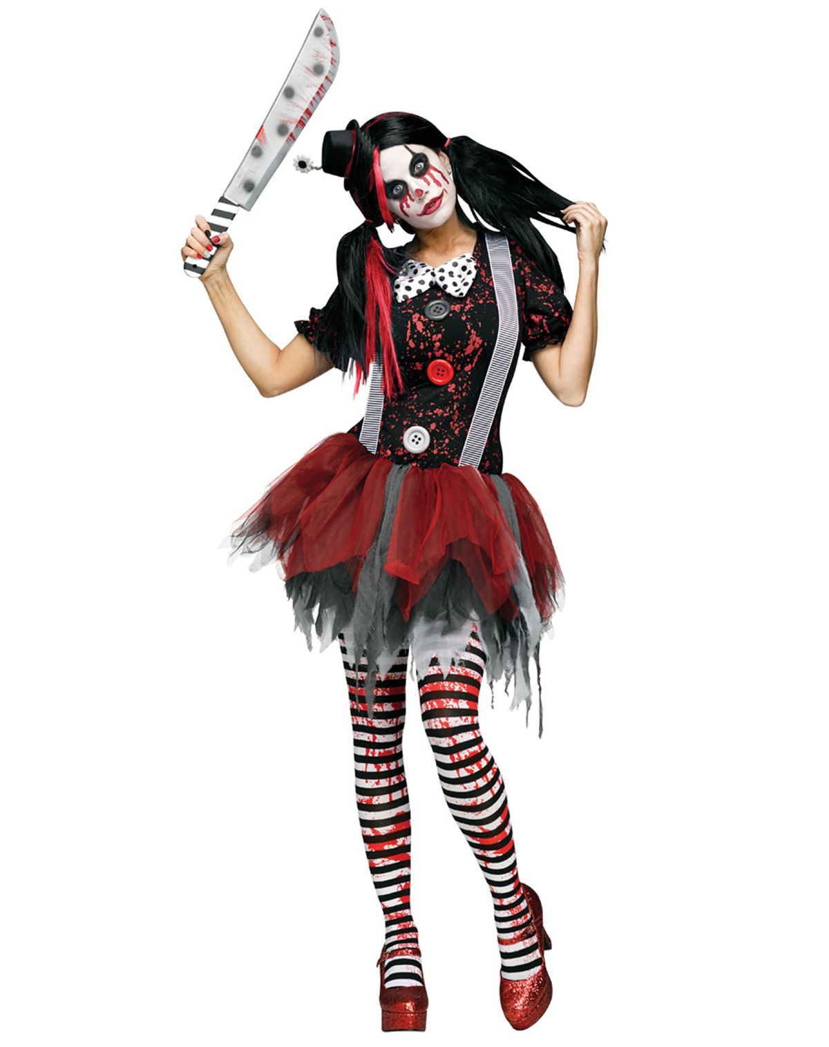 Adult Horror Clown Plus Size Costume